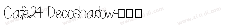 Cafe24 Decoshadow字体转换